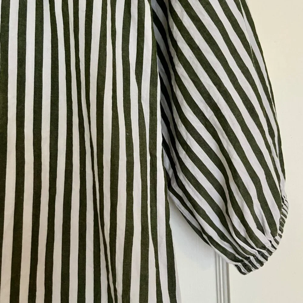Melrose and Market Striped Cotton Poplin Mini Dress | Size XS - Picture 5 of 9
